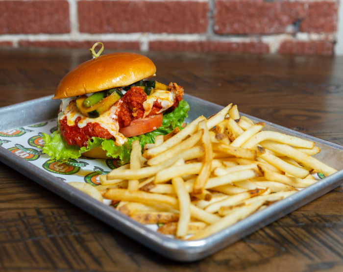 burger and fries